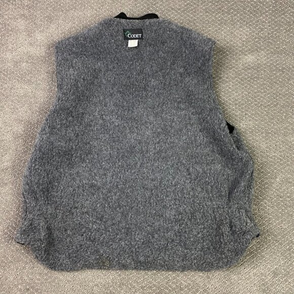 Codet Vest Mens XL Blue Green Brown Plaid Wool Blend Hunting Sherpa Fleece Lined - Picture 7 of 13